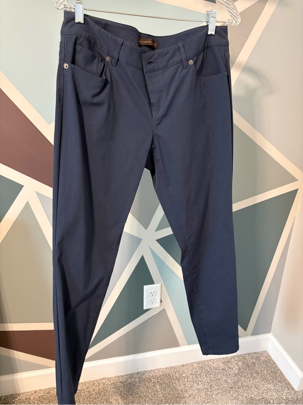 The Limited Men's Navy Slim Chinos